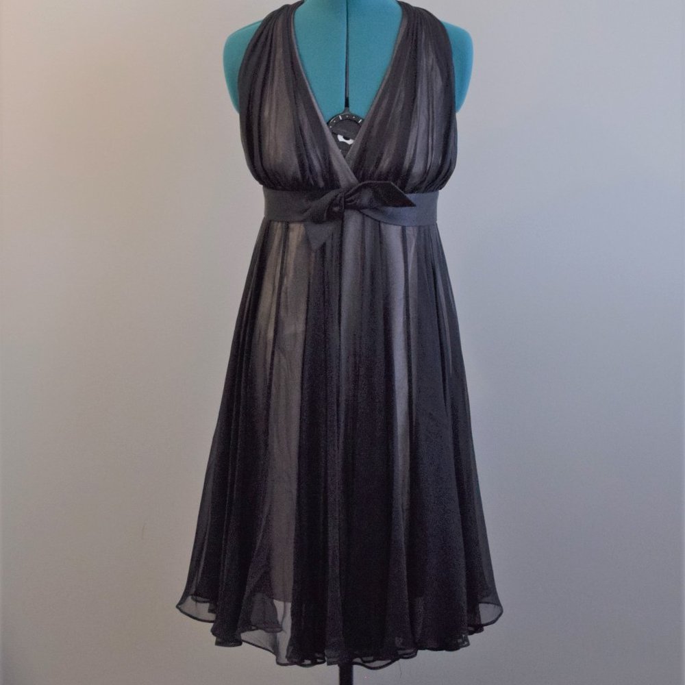 Vintage Designer 60's Silk Chiffon Cocktail Dress